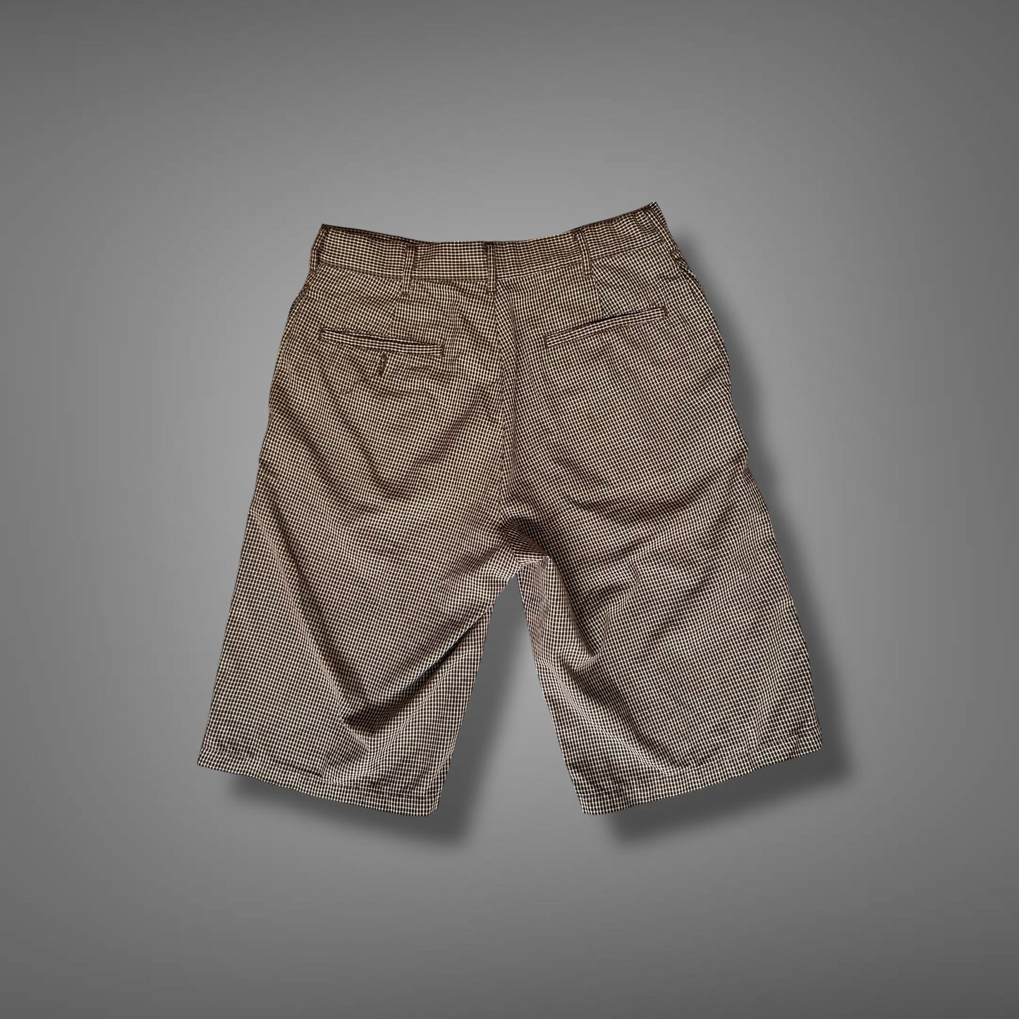 Vintage Chino Shorts Hellbraun gestreift