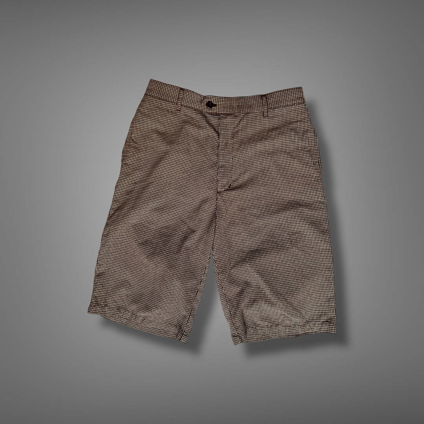 Vintage Chino Shorts Hellbraun gestreift