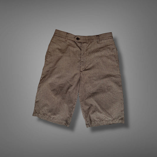 Vintage Chino Shorts Hellbraun gestreift
